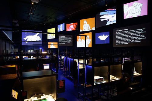 Digital Revolution. Installation view (2), Digital Archaeology section,  Barbican Centre. © Matthew G Lloyd/Getty Images #digitalrevolution.