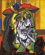 Pablo Picasso (1881–1973). <em>Weeping Woman</em>, 1937. 
Oil on canvas, 60.8 x 50 cm. Collection: Tate, London. © Succession Picasso/DACS 2009. Image © Tate, London 2009.