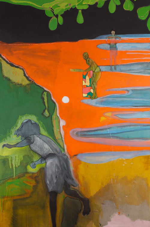 Peter Doig. Cricket Painting (Paragrand), 2006-2012. Oil on canvas, 300 x 200 cm.