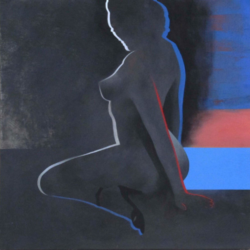 Antony Donaldson. ‘Round midnight, 2015. Acrylic on board, 53.5 x 53.5 cm (21 x 21 in).