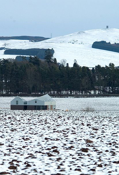 Drummond House, “The Shed”, Meigle. Landformed architecture.