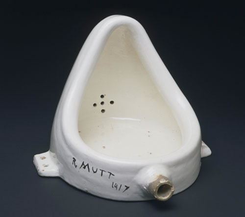 Marcel Duchamp. Fountain, 1950 (replica of 1917 original). Philadelphia Museum of Art, 125th Anniversary Acquisition. Gift (by exchange) of Mrs. Herbert Cameron Morris. © Succession Marcel Duchamp, 2013, ADAGP/Paris, DACS/London.