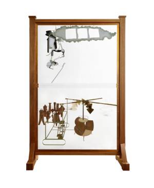 Marcel Duchamp. The Bride Stripped Bare by Her Bachelors, Even (The Large Glass), 1991-92 (replica of
1915-23 original). Moderna Museet, Stockholm.