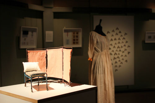 Anna Dumitriu. The Romantic Disease. An Artistic Investigation of Tuberculosis. Installation view in The Theatrum Anatomicum, 2014, Waag Society Amsterdam. Photograph: Annabel Slater.