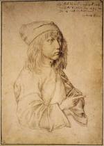 Dürer (1471-1528) <i>Self-portrait at the age of thirteen</i>, 1484, drawing. © Albertina, Vienna.