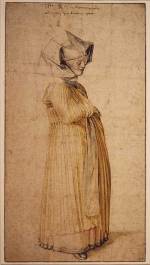 Dürer (1471-1528) <i>A Woman of Nuremberg Dressed </i><i>for Church, </i>1500, drawing. © The British Museum.