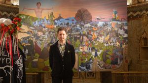 In a powerful new show of painting, sculpture and film, the artist brings folkloric traditions and myth into the modern world