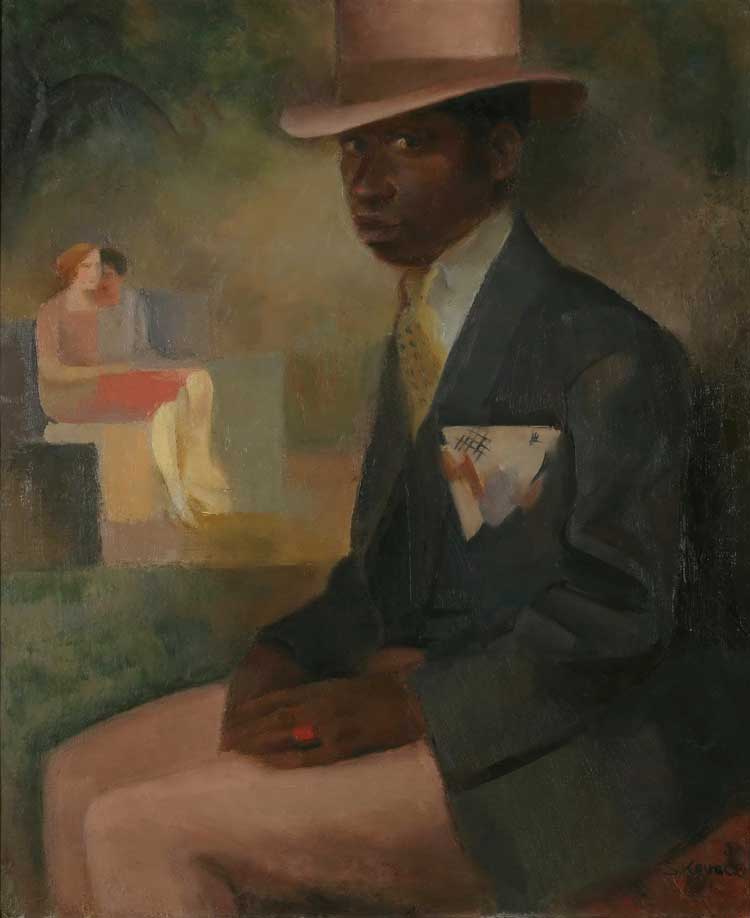 Sonja Kovačić-Tajčević. Man with Pink Hat,1930-32. Museum of Modern and Contemporary Art collection in Rijeka, Croatia. Photo: Goran Vranić.