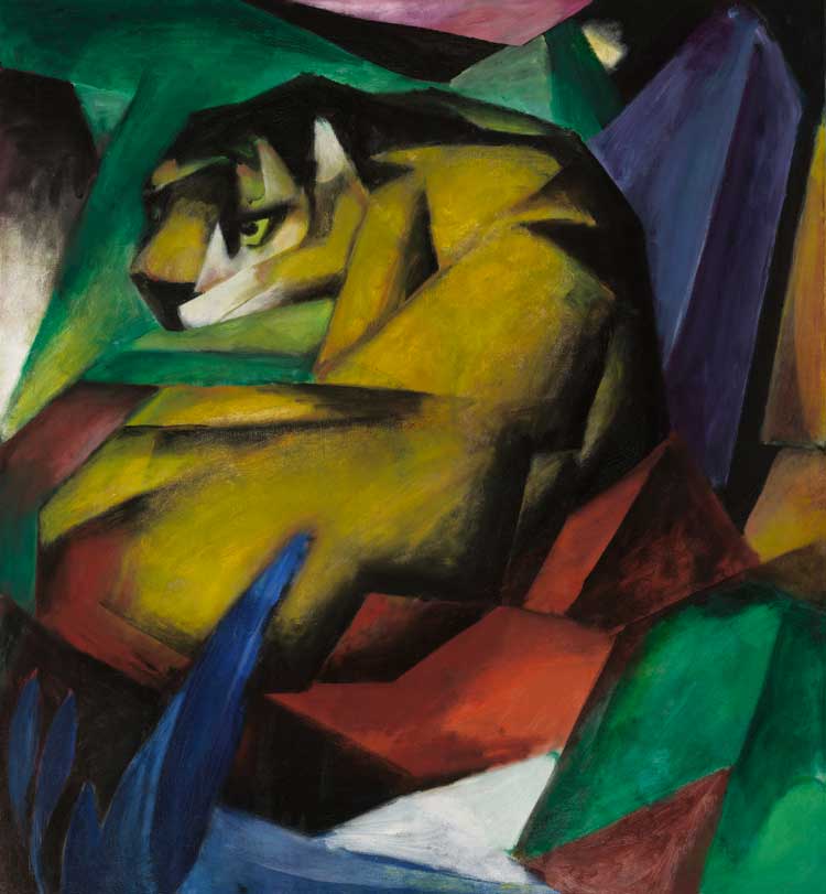 Franz Marc. Tiger, 1912. Lenbachhaus Munich, Donation of the Bernhard and Elly Koehler Foundation 1965.