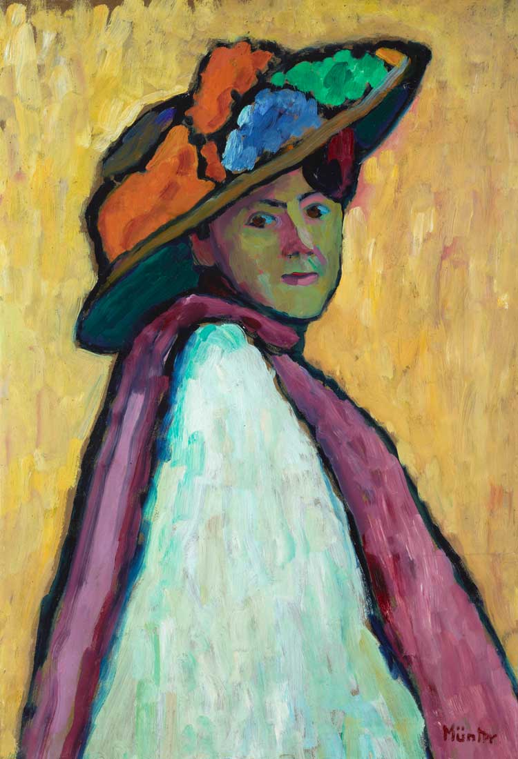 Gabriele Münter. Portrait of Marianne von Werefkin, 1909. Lenbachhaus Munich, Donation of Gabriele Münter, 1957 © DACS 2024.