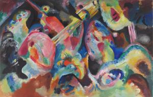 Wassily Kandinsky. Improvisation Deluge, 1913. Lenbachhaus Munich, Donation of Gabriele Münter, 1957.