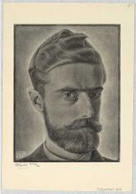 Maurits Cornelis Escher. Self-Portrait, 1929. Lithograph, 26.4 x 20.3 cm. Collezione Maurits, Italia. All M.C. Escher works © 2023 The M.C. Escher Company. All rights reserved.