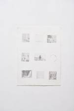 Simón Granell. Nine postcards, 2018. Transferred graphite on paper. Photo: James Gardiner