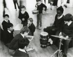 Amherst Junior, 1987, Artists in Schools, residency and performance with Charlie Hooker and Bruce McClean, Whitechapel Gallery. Whitechapel Gallery Archive.