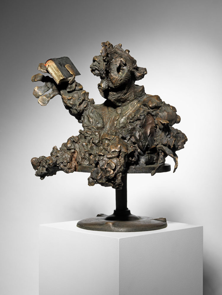 Nicole Eisenman, Goblin, 2020. Bronze, 38.1 x 35.6 x 25.4 cm (15 x 14 x 10 in). Photo courtesy Hauser & Wirth.