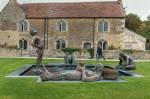 Nicole Eisenman, Fountain, 2017, installation view, Hauser & Wirth Somerset 2020. © Nicole Eisenman. Courtesy the artist and Hauser & Wirth. Photo: Ken Adlard.