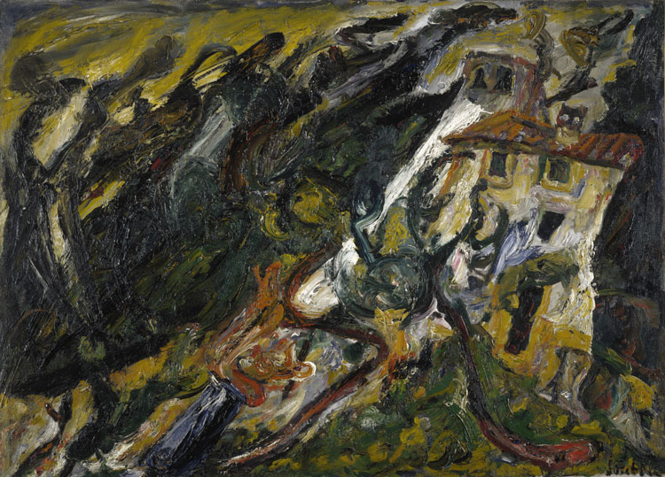 Chaim Soutine. Le Mas Passe-Temps, Céret, 1920-21. Oil on canvas, 62.8 x 86.3 cm. National Galleries of Scotland. Photo: Antonia Reeve.