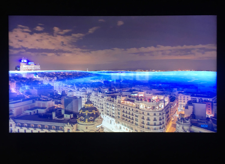 Nerea Calvillo’s video Madrid In the Air: 24 hours, 2019. Photo: Veronica Simpson.