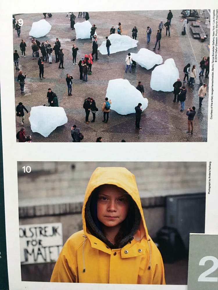 Olafur Eliasson and Greta Thunberg images From Timeline. Photo: Veronica Simpson.