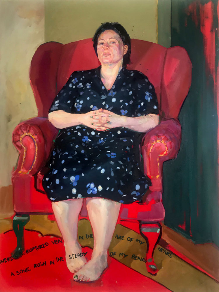 Clae Eastgate. Melissa Lee-Houghton, 2020. Oil on canvas, 30 x 40 in. © the artist.