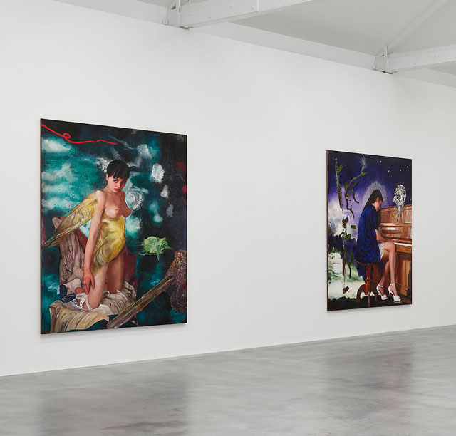 Martin Eder, Parasites at Newport Street Gallery, installation view. Photo by Prudence Cumming Associates.