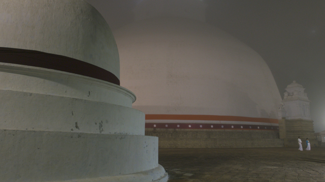 Film still. The Texture of Practice: Sri Lanka’s Great Stupa. Filmmaker Stanley J. Staniski.