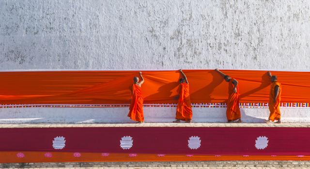 Film still. The Texture of Practice: Sri Lanka’s Great Stupa. Filmmaker Stanley J. Staniski.