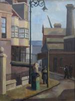 Grace Oscroft. Old Houses, Bow, 1934. Oil on canvas, 35.5 x 46 cm. Private collection, © the artist’s estate.