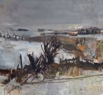 Joan EARDLEY. Fields Under Snow, 1958. Oil on canvas, 68 x 73 cm. Private collection. © Estate of Joan Eardley. All Rights Reserved, DACS 2016.