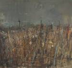 Joan Eardley. Seeded Grasses and Daisies,1960. Oil on board, incorporating grass stalks and seedheads, 121.9 x 133.3 cm. Collection: Scottish National Gallery of Modern Art. © Estate of Joan Eardley. All Rights Reserved, DACS 2016.