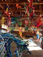 Seizo Tashima. Museum of Picture Book Art. Coloured driftwood. Photograph: Gentaro Ishizuka.