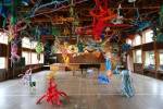 Seizo Tashima. Museum of Picture Book Art. Coloured driftwood. Photograph: Gentaro Ishizuka.