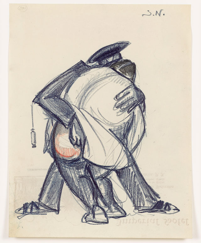 Sergei Eisenstein. Untitled, c1931. Coloured pencil on paper, 10.67 x 8.27 in (27.1 x 21 cm). Private collection. Courtesy Alexander Gray Associates, New York and Matthew Stephenson, London.