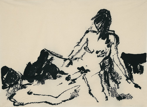 Tracey Emin. The Way you Saw it, 2015. Embroidered calico, 147 × 205 cm. Courtesy Tracey Emin Studio. © Bildrecht, Vienna 2015.