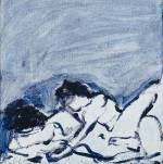 Tracey Emin. Before, 2013. Acrylic on canvas, 20.5 × 20.5 cm. Courtesy the artist and Lehmann Maupin, New York and Hong Kong.
© Bildrecht, Vienna 2015.