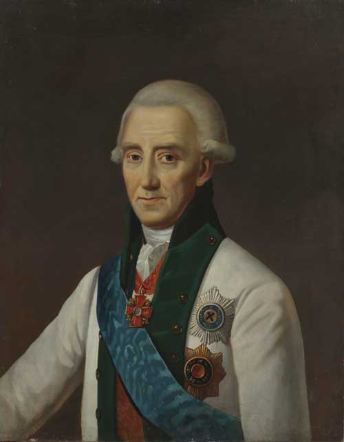 Admiral Samuel Greig. By an unknown artist, 19th century. Oil on canvas.

Admiral Samuel Greig distinguished himself at the Battle of Chesme in 1770. At the start of the war with Sweden, in 1788, he commanded the Baltic Fleet and successfully defended the maritime approaches to St Petersburg. Cat No.138.