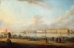 View of the Palace Embankment, St Petersburg, from Yasilyevsky Island. By Johann Georg De Meyr (1760-1816). German, signed and dated 1796. Oil on canvas.

This painting is one of a series of views of St Petersburg which were completed between 1796 and 1803. It has been suggested that the series was carried out to mark the centenary of the foundation of St Petersburg. Cat No 58.