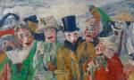 James Ensor. The Intrigue, 1890. Oil on canvas, 90 x 149 cm. Antwerp, Koninklijk Museum voor Schone Kunsten. Photograph: KMSKA © www.lukasweb.be - Art in Flanders vzw. Photograph: Hugo Maertens / © DACS 2016.