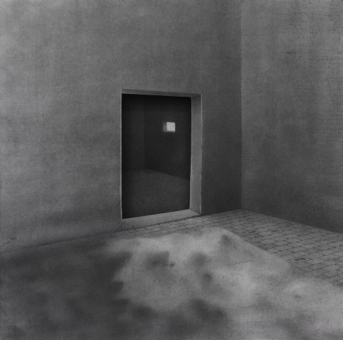 Dilip Chobisa. I don't hide...it's there C, 2014. Graphite on paper and canvas, acrylic colour, mixed media, painted wooden frame and acrylic glass, 36 x 36 in (91.4 x 91.4 cm). Courtesy of the artist.