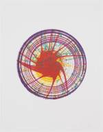 Damien Hirst (British, born 1965). <em>Round from In a Spin, the Action of the World on Things, Volume I</em>, 2002. One from a portfolio of 23 etching, aquatint, and drypoints. Sheet: 35 7/8 x 27 in (91.2 x 69.9 cm). Publisher: The Paragon Press, London. Printer: Hope (Sufferance) Press, London. Edition: 68. The Museum of Modern Art, New York. The Associates Fund, 2003 © 2006 Damien Hirst.