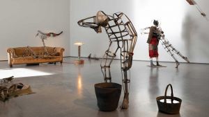 Freije has created 26 new works for this show, life-size figures imbued with a rich and often warm humanity that draw you in but whose ambiguities defy singular readings