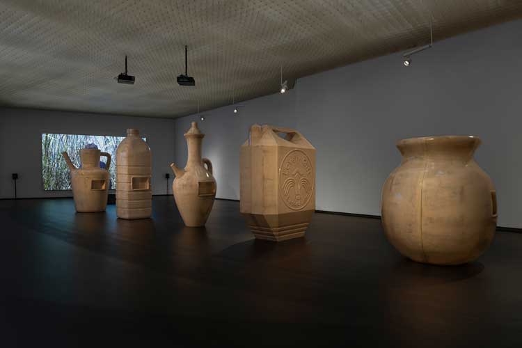 Alia Farid, In Lieu of What Is, 2022. Installation view, Henie Onstad Kunstenter, Høvikodden, Norway. Photo: Christian Tunge.