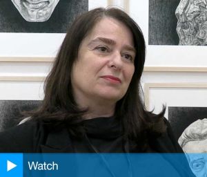 Rebecca Fortnum talking to Studio International before the opening of her exhibition Les Praticiennes at the Henry Moore Institute, Leeds. Photo: Martin Kennedy.