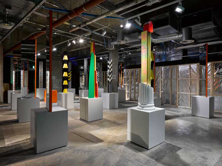 Ben Kelly. Columns, 2022. Installation view, Future Shock, 2022. Photo: © Jack Hems.