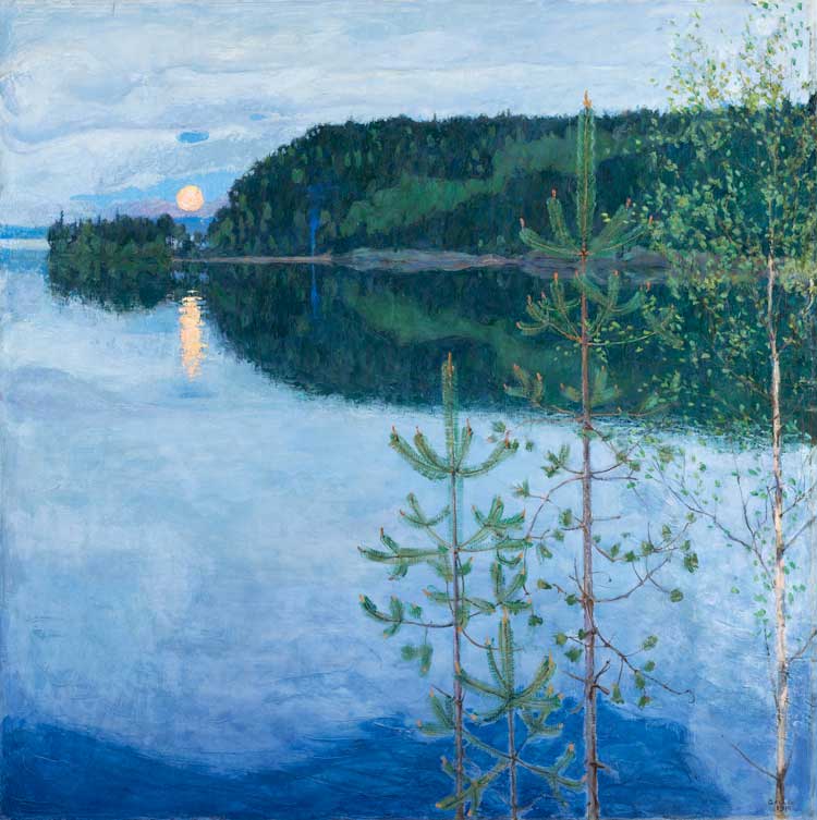 Akseli Gallen-Kallela, Night in Spring, 1914. Oil on canvas. Private collection. Photo : Jouko Vatanen, Helsinki.