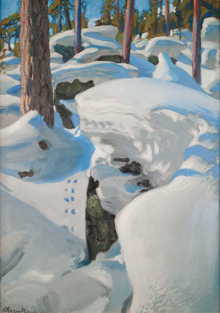 Akseli Gallen-Kallela, The Lynx Den, 1906. Oil on canvas. Private collection. Photo: The Gallen-Kallela Museum / Jukka Paavola.