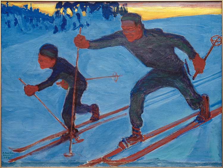 Akseli Gallen-Kallela, The Skiers, 1909. Oil on canvas. Private collection. © akg-images.