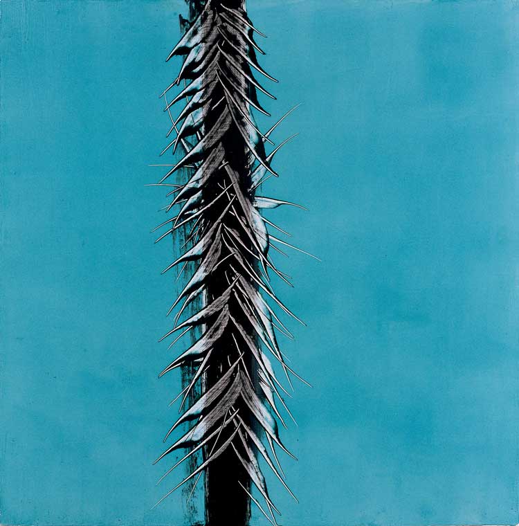 Mark Francis. Vertical Form, 1990. Oil on canvas, 61 x 61 cm. Image courtesy and copyright the artist.