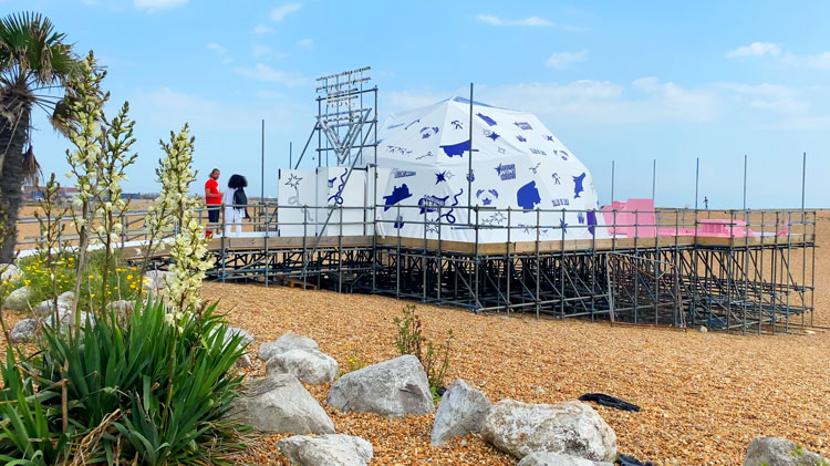 genuinefake. Fortune Here, Folkestone Triennial 2021. Photo: Martin Kennedy.