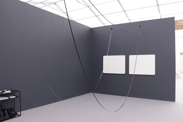 Takahiko Iimura, film installation, 1974. Frieze New York 2019. Image courtesy Microscope Gallery.